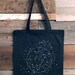 Space Tote Bag - Celestial Map of the Night Sky - Galaxy Tote Bag Constellation - Astronomy Gifts 