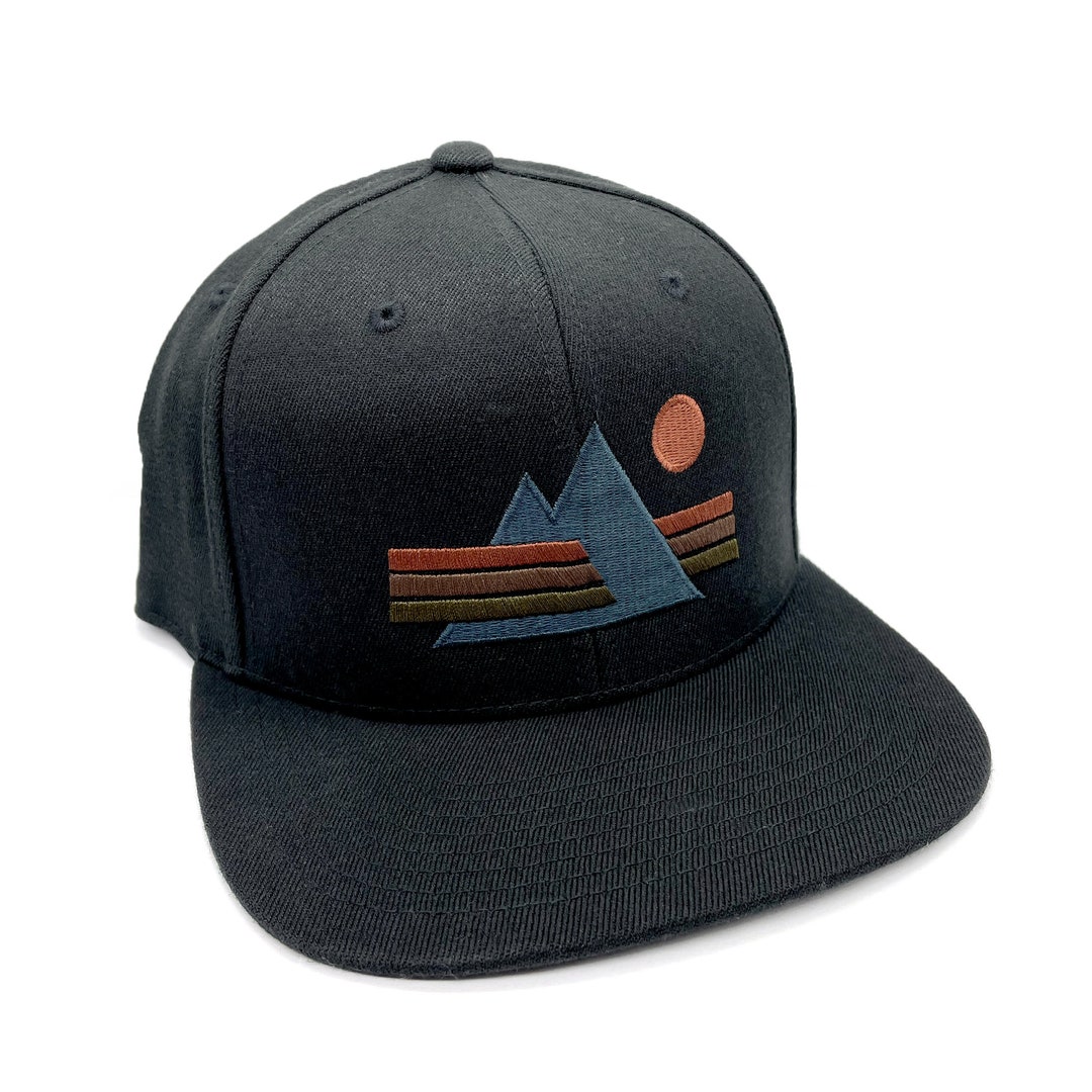 Men's Black Baseball Hat Peaks and Rays Men's/unisex Outdoor Themed