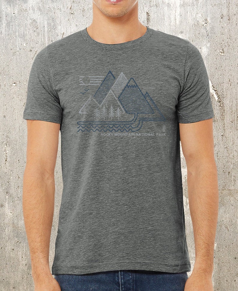 Rocky Mountain National Park Shirt Graphic Tee Colorado T | Etsy