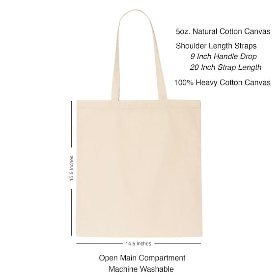 tote bag size