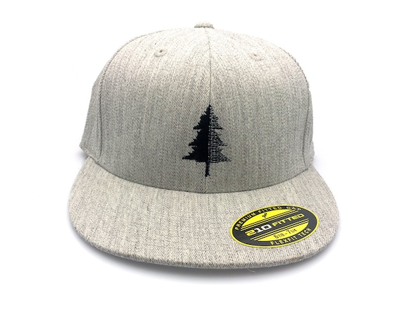 Snapback & Flexfit Hat Outdoor Cap Split Tree Design Camper Hat Mens/unisex  Mens Baseball Cap by Black Lantern Studio 