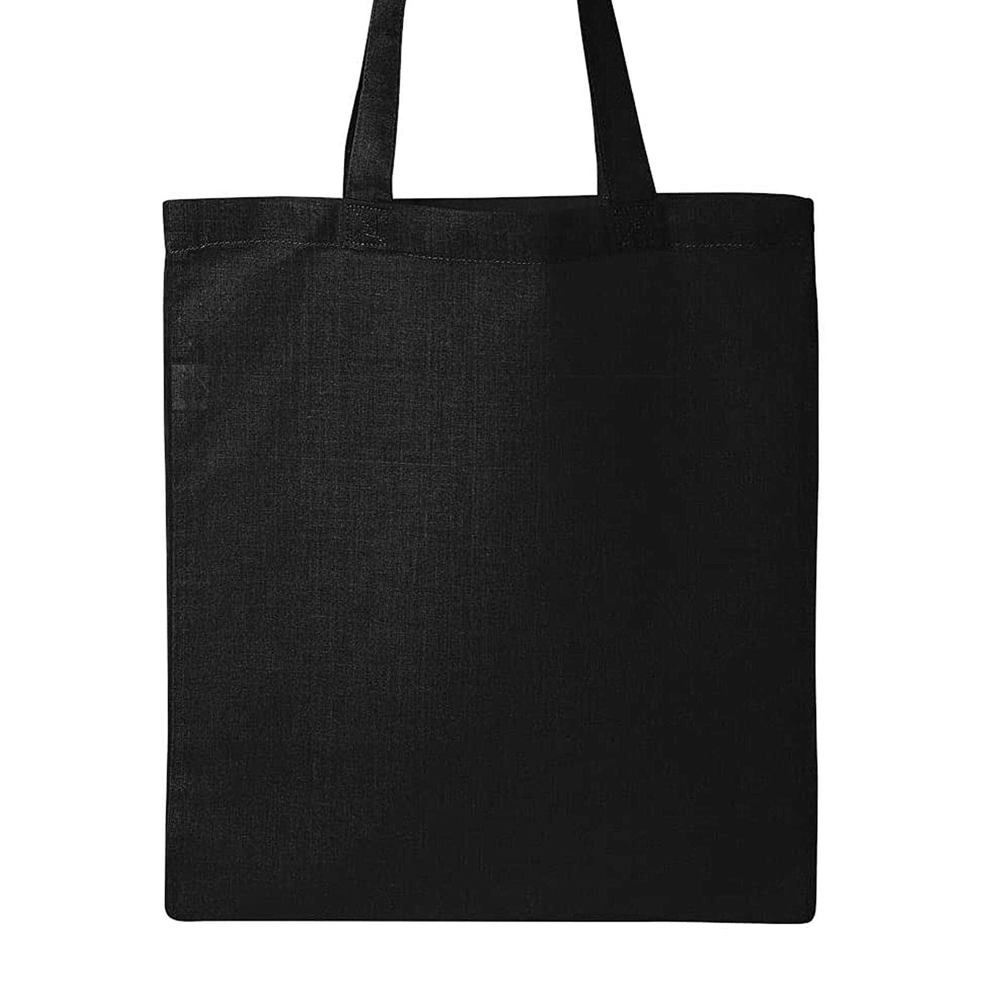 Black Canvas Tote Bag Moon Tote Bag Full Moon and Pine Etsy