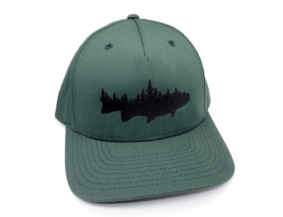 Mens Hats Fish and Forest Classic Redwoods Pinch Front Hat Snapback Hat for  Men Fishing Flexfit Hat Gifts for Men 