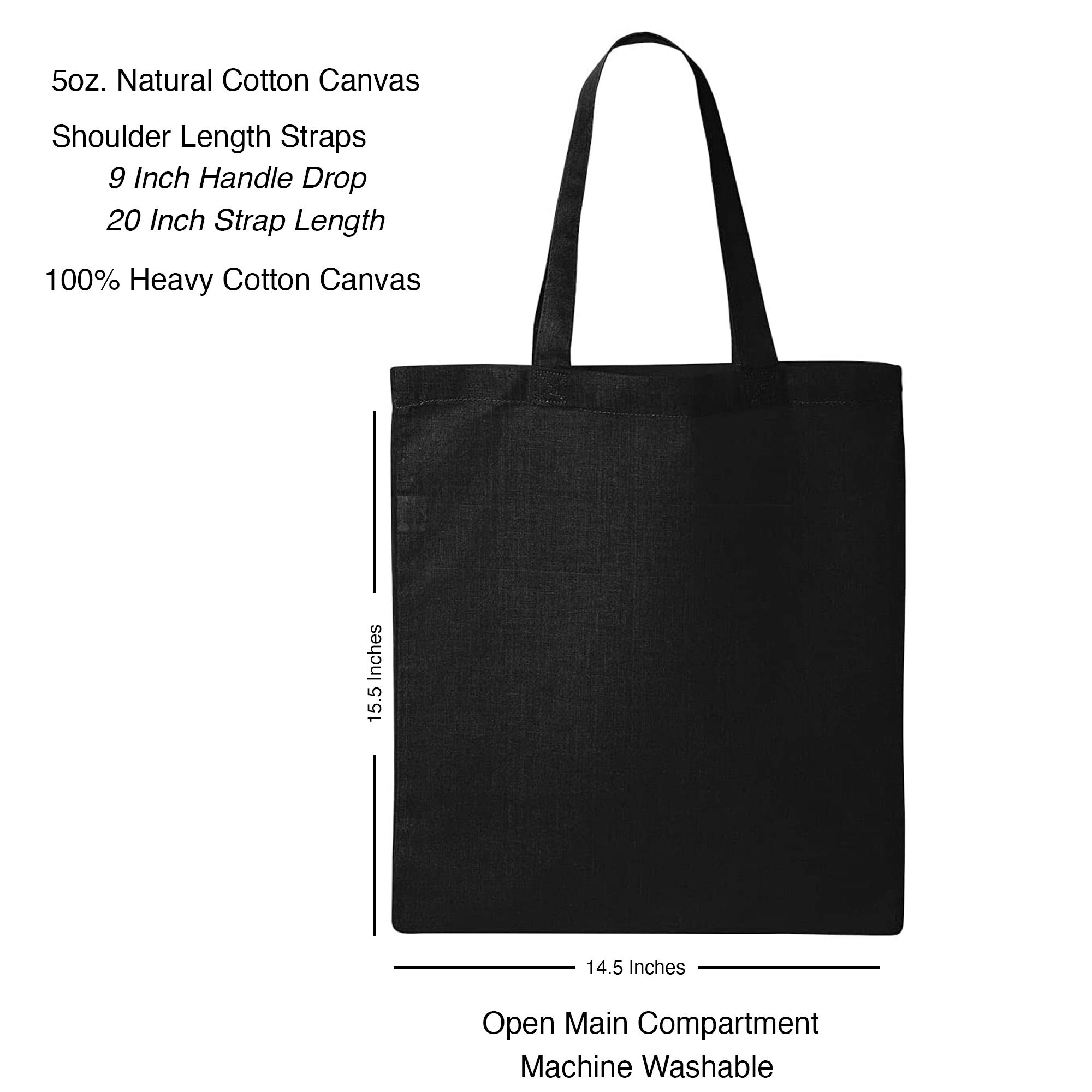 Black Canvas Tote Bag Tree Diagram & Schematics Forest Bag | Etsy