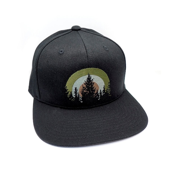 Fitted Hats for Men Forest Landscape Flexfit Hat Mountain Hat