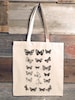 Butterfly Tote Bag - Butterfly Chart - Canvas Tote Bag - Butterfly Tote - Tote Bag Aesthetic 