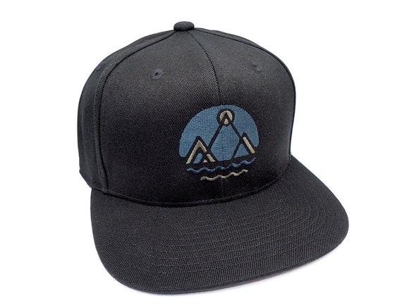Mens Hats Snapback Hat for Men & Flexfit Hat Mountain Flow Design Mountain Hat  Men Christmas Gift for Men Fitted Hat -  Canada