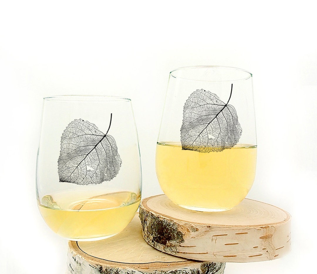 Aspen Stemless Wine Glasses Cute Wine Glass Wine Gifts for Women Fall