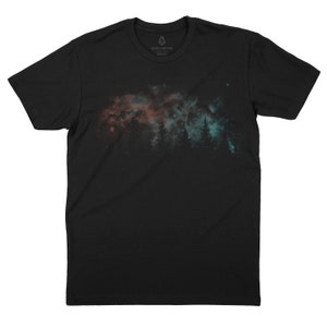Men&#39;s Outer Space Fade T-Shirt - Screen Printed Men&#39;s Short Sleeve Graphic Tee
