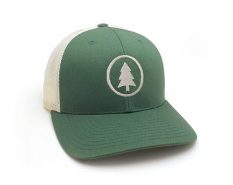 Trucker Hats for Men - Classic Tree Nature Trucker Hat - Adjustable Snapback Cap with Mesh Back - Gifts for Nature Lovers and Outdoorsman