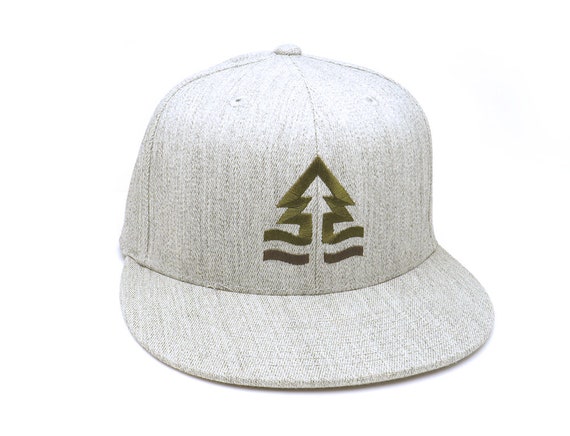 Mens Snapback/flexfit Hat Trees and Tides Tree Hat Wool Baseball Cap Hiking  Hat Mens Gift 2 Color/2 Bill Options - Etsy
