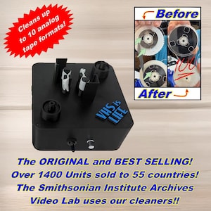 The ORIGINAL VHS Mold Cleaner Machine Betamax Analog Tape Cleaning Removal System Over 2000 Cleaners Sold to 66 Countries as of 2026!