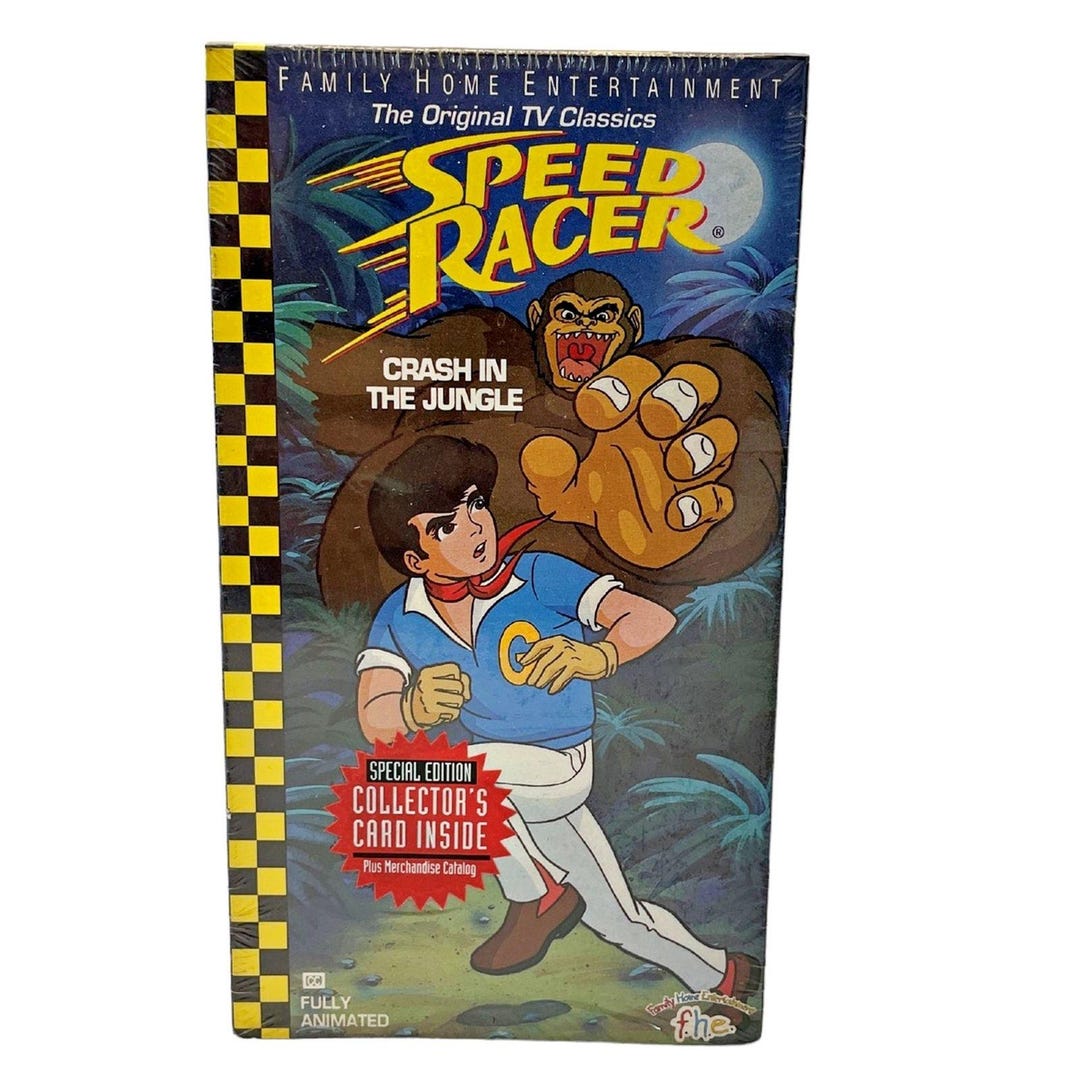 Speed Racer Crash in the Jungle Sealed VHS Vintage Collector's Card ...