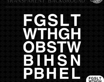 acrónimo cristiano png, fgsl con versículo bíblico, porque de tal manera amó Dios al mundo, diseño de camiseta de fe para mujeres, tipografía bíblica minimalista