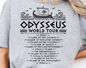 Greek Mythology Odysseus World Tour PNG, Ancient Greece History Design, Homer Odyssey Art, Classic Literature Shirt