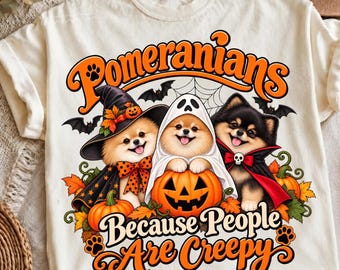 Pomeranian Halloween PNG, Funny Pomeranian Dog Design, Spooky Dog Lover, Halloween Shirt Sublimation, Cute Pet Graphic, Funny Pet