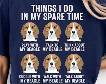 Funny Beagle PNG, Things I Do In My Spare Time Design, Dog Lover Quote, Cute Beagle Graphic, Pet Parent Gift
