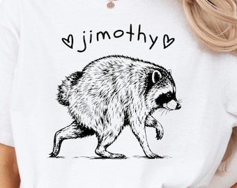 Jimothy Cute Viral Raccoon shirt PNG, Short Spined Raccoon Meme, Funny Animal Sketch, Woodland Critter Art, Sublimation Design