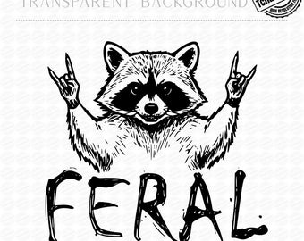 Mapache salvaje angustiado PNG, fuente de máquina de escribir, diseño de mapache sarcástico, mapache basura, mapache divertido PNG, gráfico de humor animal, chica salvaje