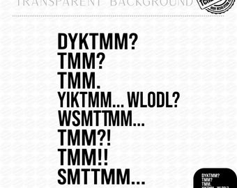 Do You Know The Muffin Man PNG, DYKTMM Acronym Shirt Design, Funny Nursery Rhyme Quote Graphic, Minimalist Text Tee Print