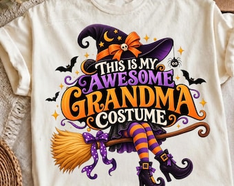 Halloween Grandma Shirt PNG, Funny Grandma Halloween, Witch Grandma Costume, Spooky Grandma Design, Halloween Gift for Grandma