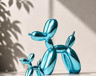Balloon dog sculpture - High-gloss metallic