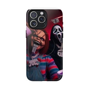 Chucky & Ghostface Magnetic Phone Case: Horror Movie Fan Gift