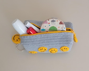 Patrón de ganchillo - Patrón de minibolso – Monedero estilo boho, tutorial para tarjetero (descarga en PDF)