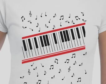 Michael Jackson Beat It Piano Keys T Shirt png , King of Pop Music Tee png sublimation design, Michael Jackson piano t-shirt, 80s shirt png