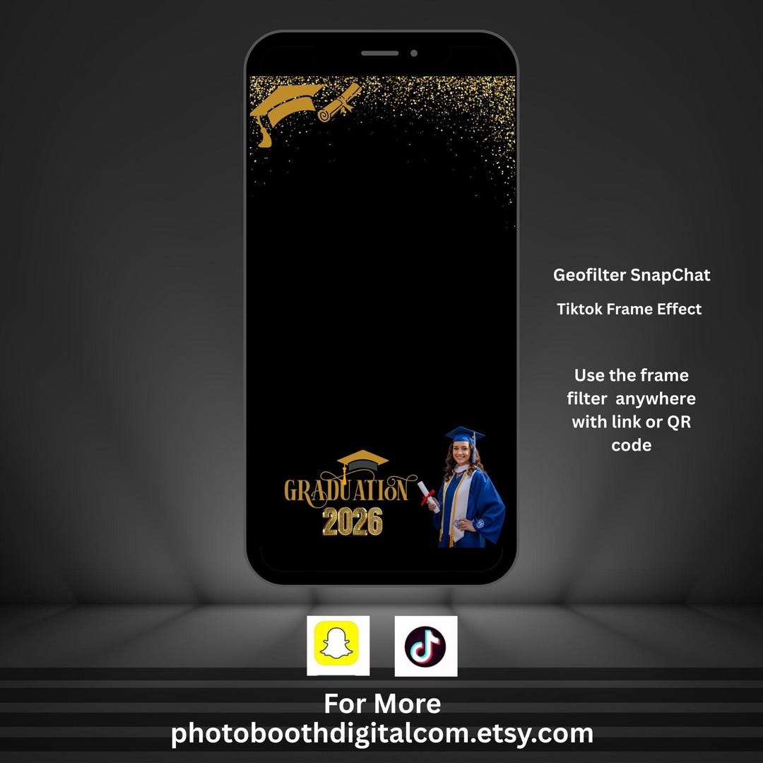 Gradation Filter Personalized Graduation Birthday Snapchat Filter: Celerbration Party ...