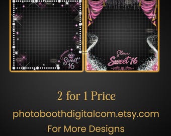 360 Photo Booth Overlay Template: Birthday, Wedding, Party (Digital Download)