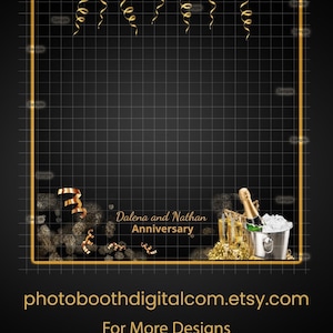 Custom 360 Photo Booth Overlay: Birthday, Wedding, Anniversary (Digital Download)