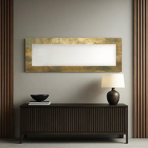 Large gold wall mirror, Stylish contemporary home design, Unique artistic wall decoration,Gold pattern tempered glass wall mirror,
