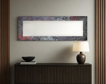 Gradient Tempered Glass Wall Mirror, Modern Home Accent