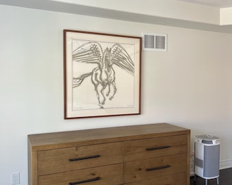 Marco para bufandas de 90 cm - Madera marrón