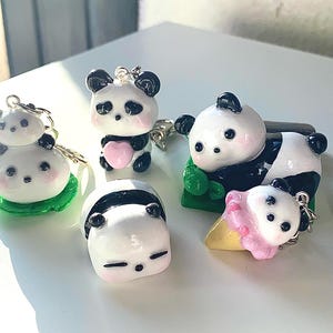 Panda Keychain | Handmade Cute Gift for Panda Lovers