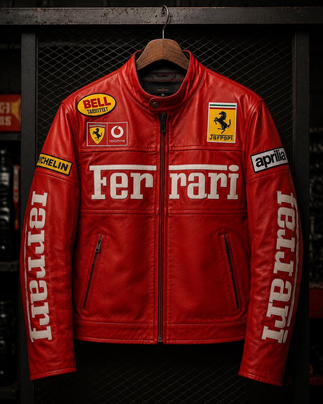 Leather ferrari jacket - Etsy 日本