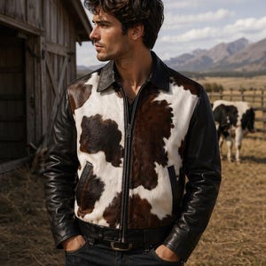 Cow Fur Coat - Etsy