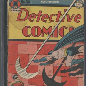 Detective Comics #93 CGC 1.8