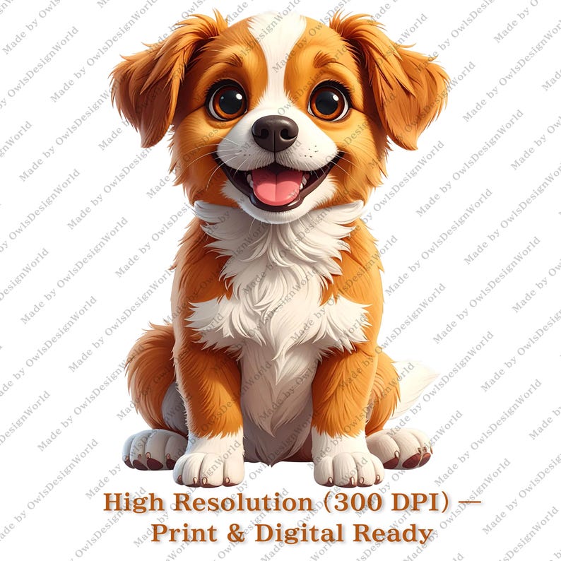 Cute Cartoon Dog Clipart Bundle – 16 Pngs, Transparent Background ...