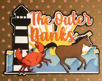 Troqueles para títulos de álbumes de recortes de vacaciones en Outer Banks, adornos, patchwork de papel. ENVÍO GRATIS en pedidos superiores a 35,00.