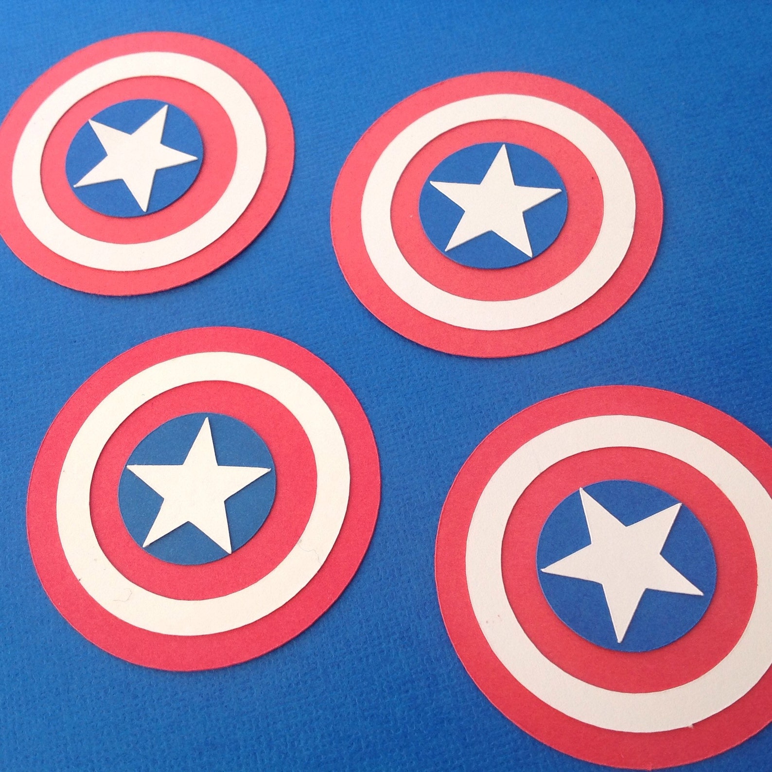 Captain America Super Hero Cut Outs Set of 10......can Do - Etsy