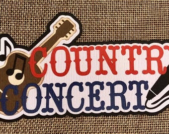 Título de álbum de recortes Concierto de música country Troqueles de papel para patchwork Adornos Suministros de papel para scrapbooking ENVÍO GRATIS para PEDIDOS superiores a 35,00
