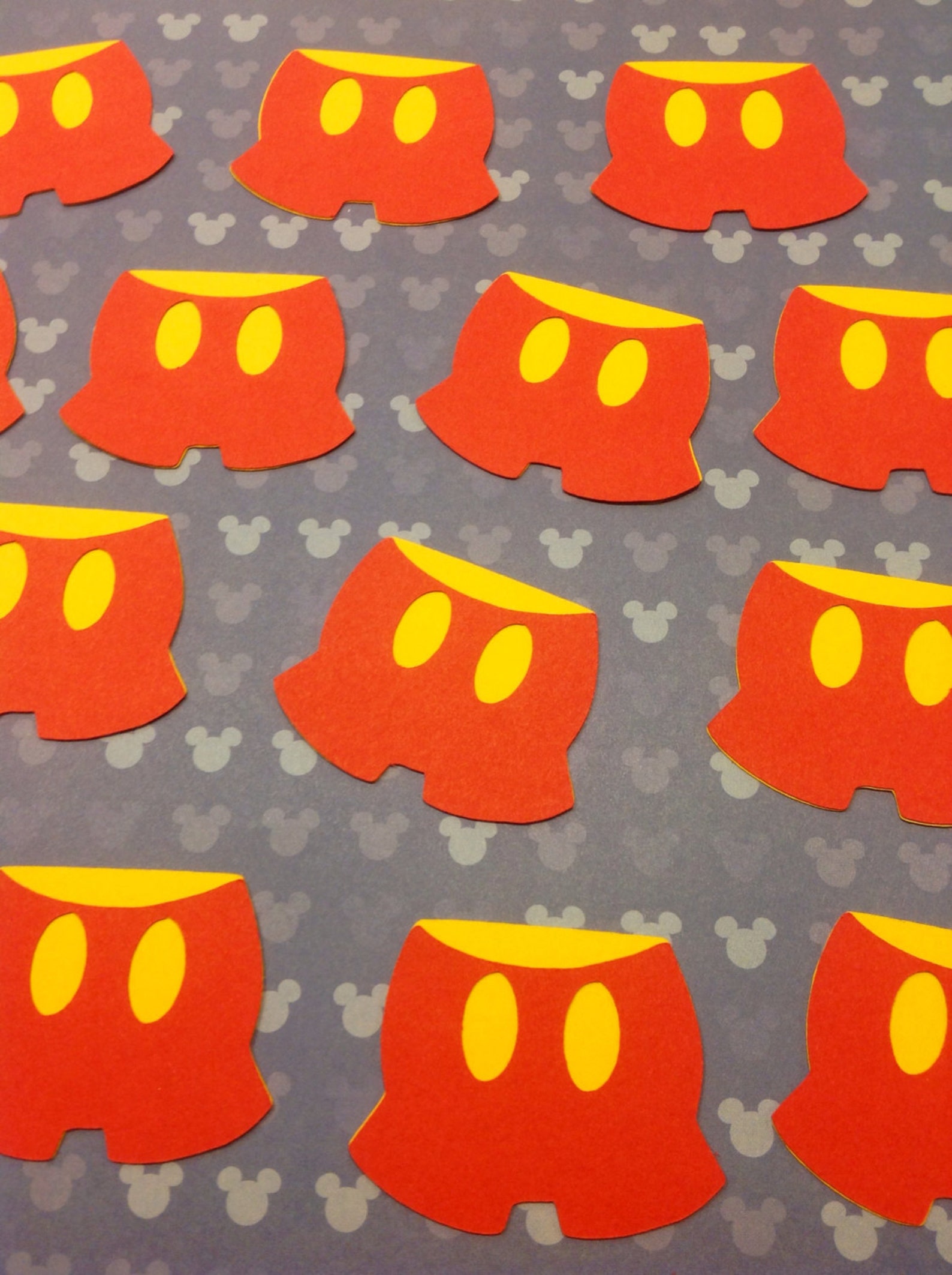 Set of 10 MICKEY MOUSE PANTS Cut Outs | Etsy