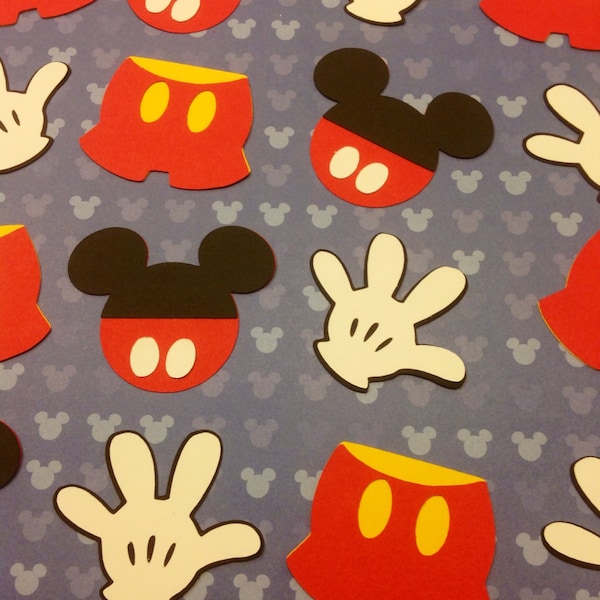 Mickey Head Die Cuts - 1.5 Inches - Mickey Die Cut - Mickey Mouse Party