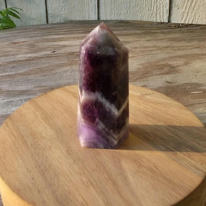 Chevron Amethyst Tower – Dream Amethyst Polished Crystal Point