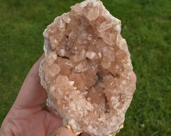 Natural Pink Amethyst Cluster from Argentina | Heart Chakra Crystal