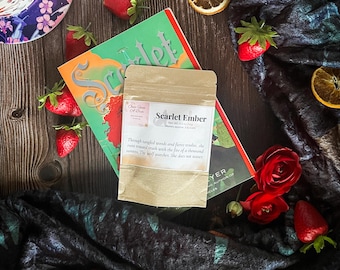 Scarlet Ember - Strawberry Hibiscus Rooibos | Caffeine-free Loose Leaf Herbal Blend
