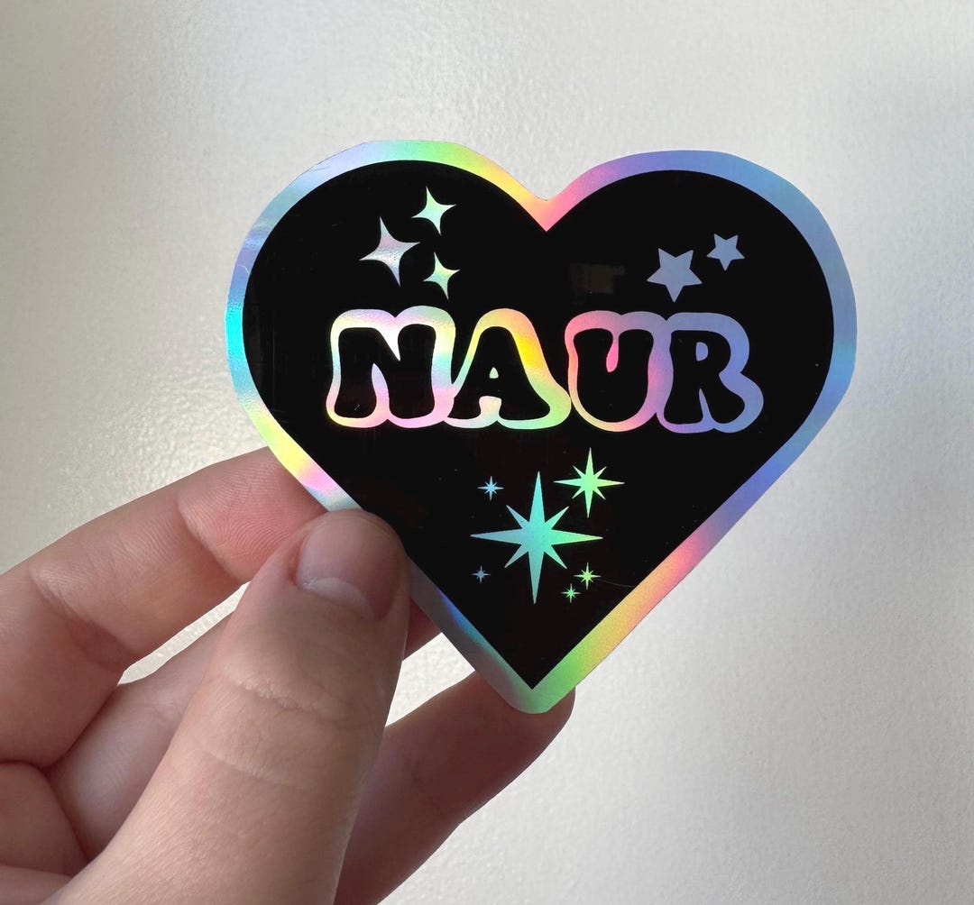 Naur - Holographic Vinyl Sticker - Etsy