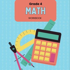 Grade 4 Printable Math Worksheets – Instant Download, 50 Pages + Answers Key